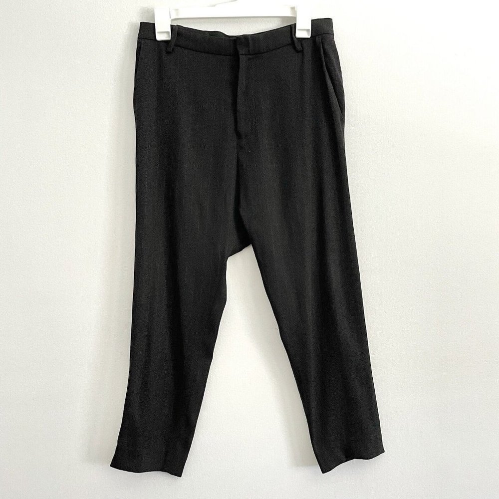 Nili Lotan Black High-Rise Tapered Trousers